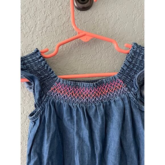 Children's Place Girls 3t chambray romper outfit - Picture 2 of 5